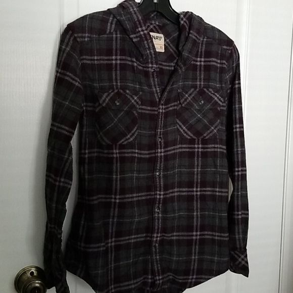 TNA plaid flannel hoody - Picture 8 of 10